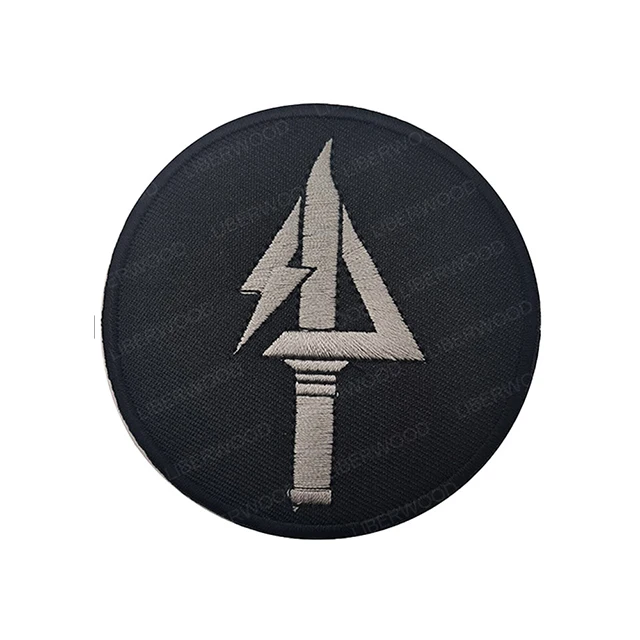 A Sets Office Uniform Stick On Arms Sleeve Customized Patch For Shirts Emblems Patch With Embroidery PVC  Clothing Accessories