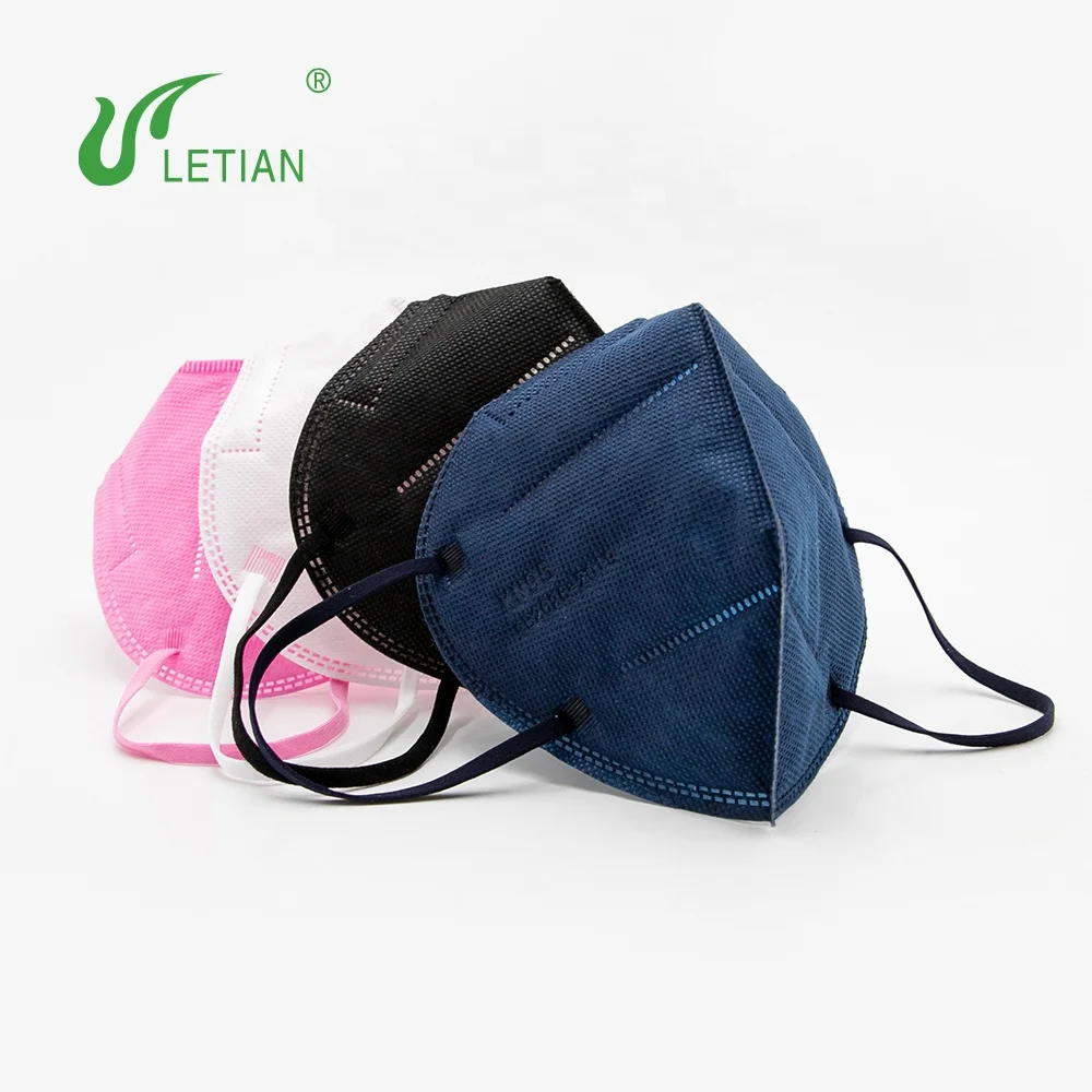 factory wholesale kn95 mask Individually Wrapped Safety Mask Multicolor Breathable Disposable KN95 Face Mask