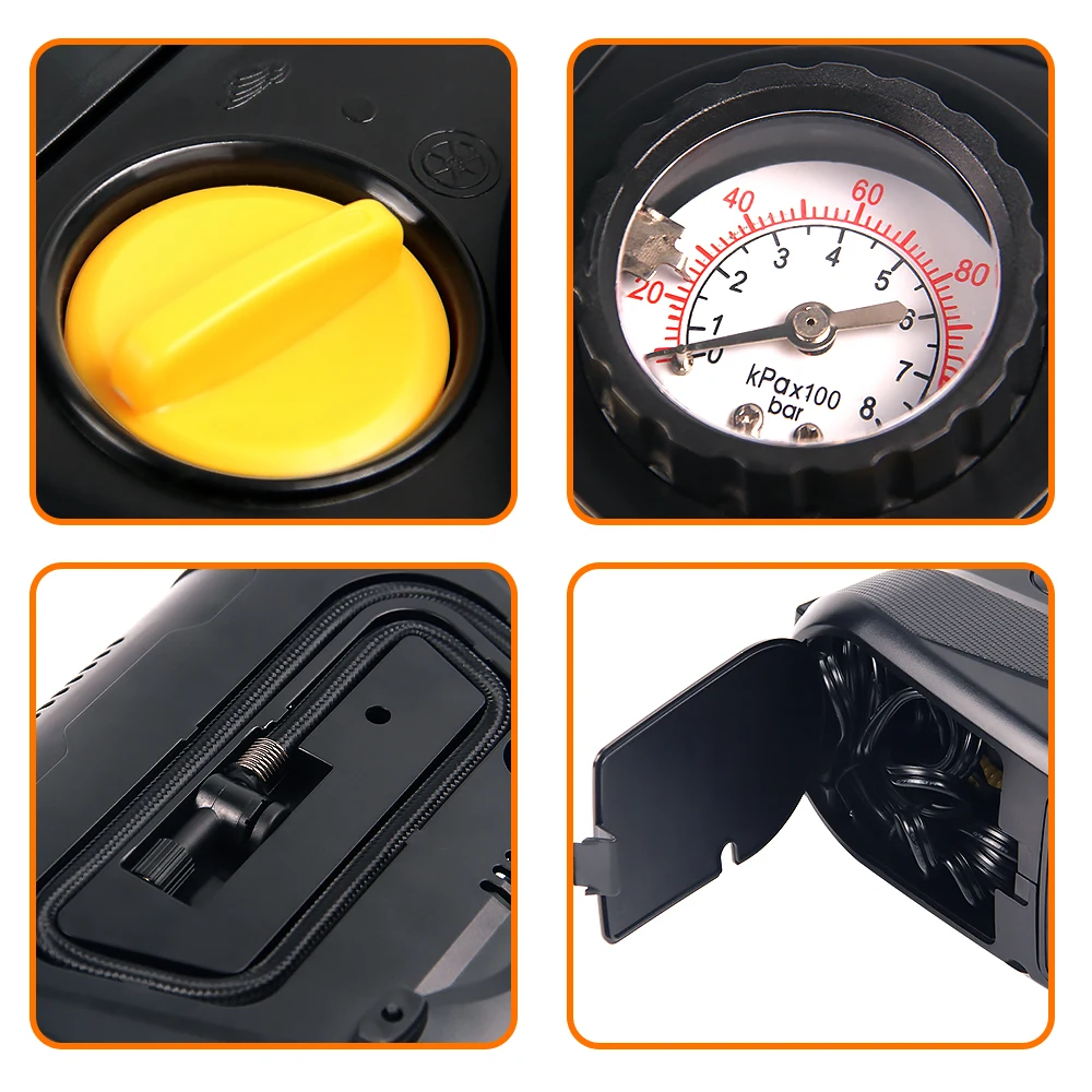 12V Portable Auto Car Electric Air Compressor Tire Inflator Pump 300 PSI XR for Motorbike Tire Inflator Pump Car