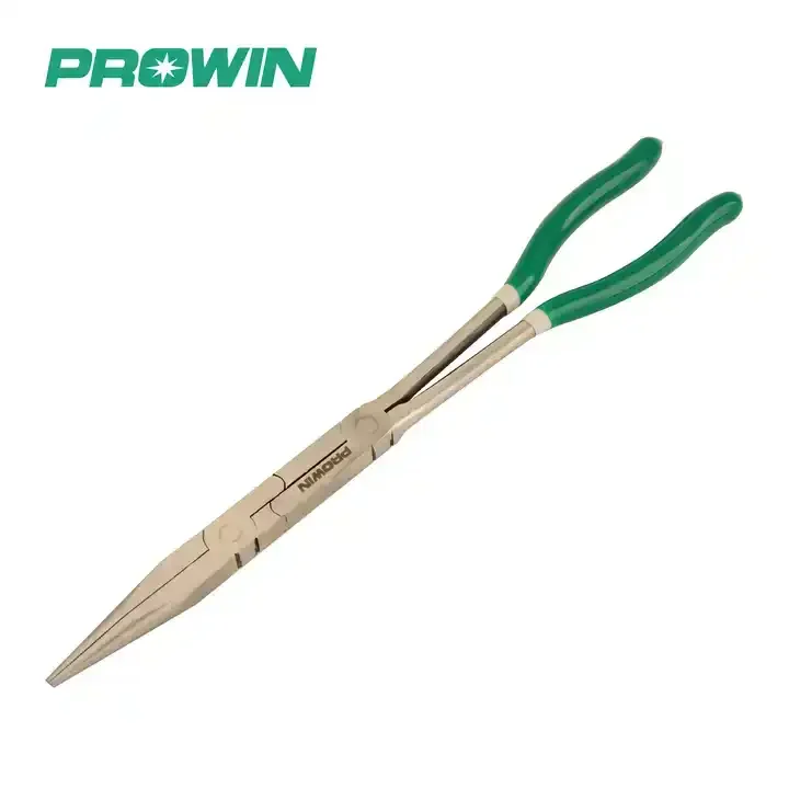 PROWIN Heat-treated 55 Carbon Steel 13inch Professional Industrial Multitool Double X Plier Long Nose Special Extended Pliers