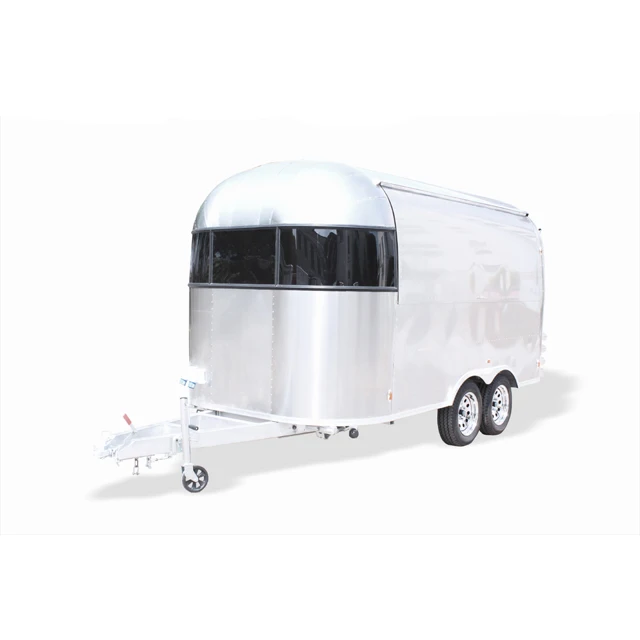 Mobile food truck dining car food trailer for europe vendors hotdog food cart