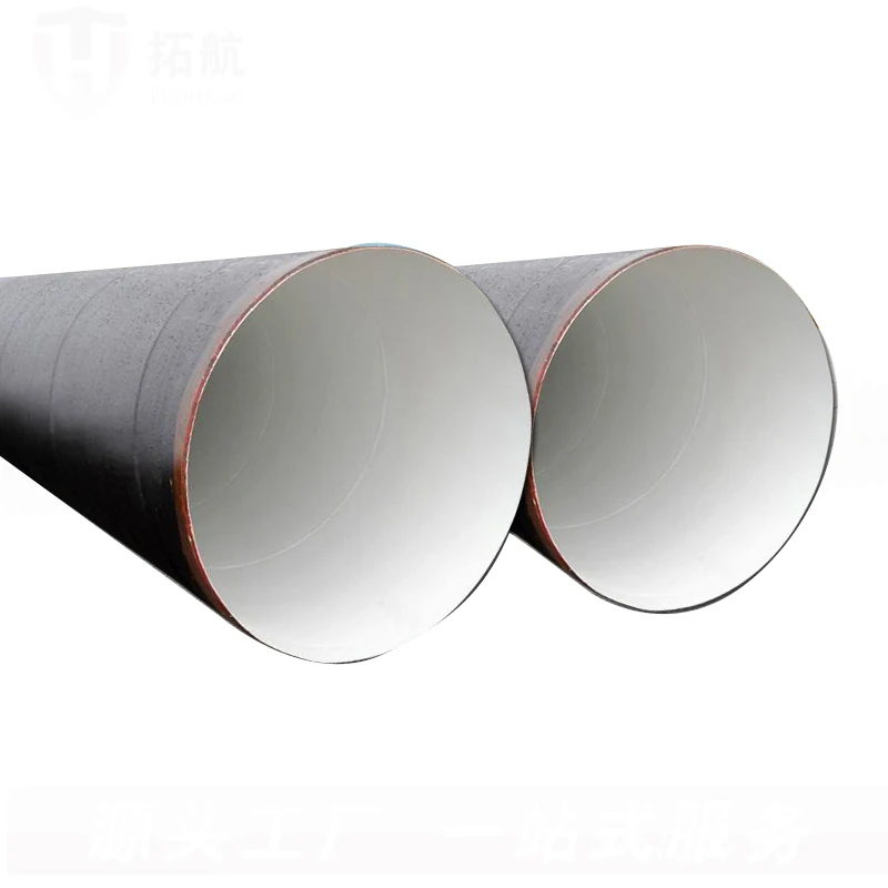 Construction Large diameter High Strength 0.8 - 12.75 mm Hot Rolled Spiral Welded Round Carbon Steel Pipe