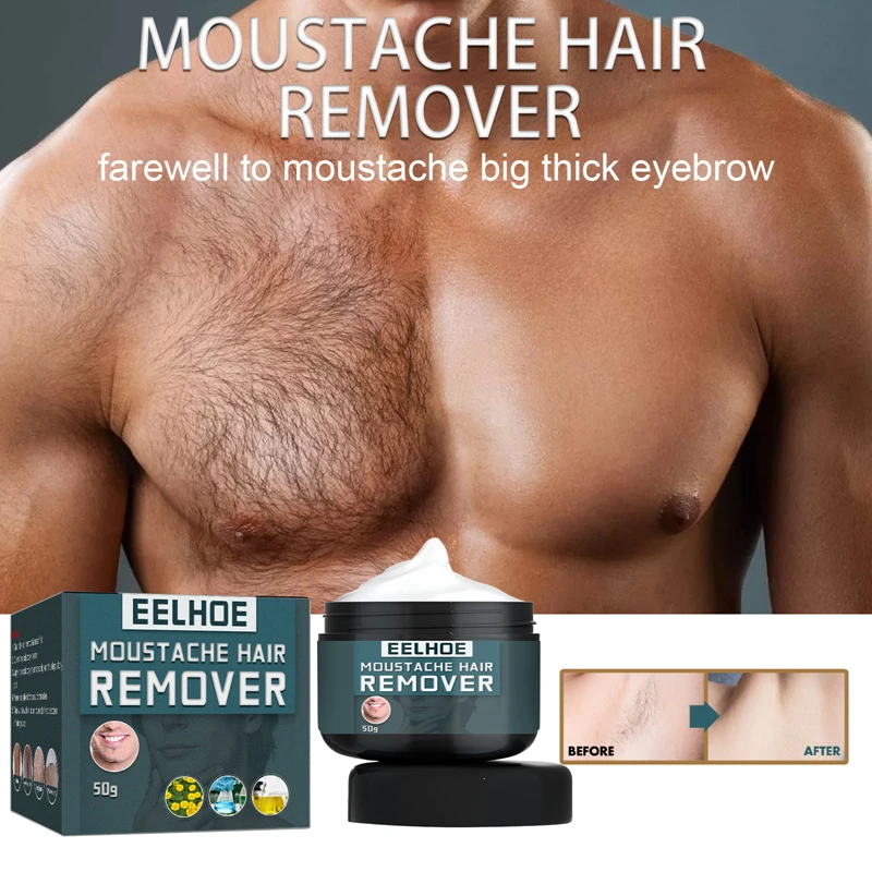 New Privacy Men Hair Removal Cream Mild Non Irritating Facial Beard Armpit Leg Chest Hairs Clean Skin Nourishes Repair Skin Care