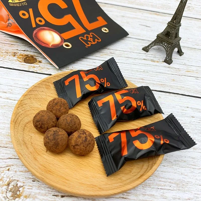 Chaoyouwei Chocolate 142g Snack Wholesale Food 75% Hazelnut Truffle Shaped Dark Chocolate
