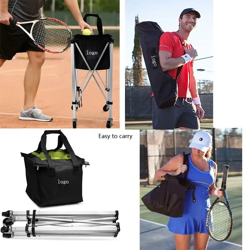 TY-1002D Tennis Baseball Softball Training Multi-Function Portable Folding Ball Basket And Cart