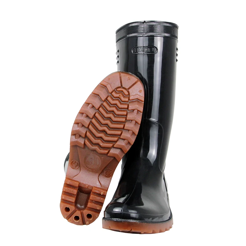 Wholesale high quality popular modern style shoes waterproof men cold weather rubber rain boots high ankle