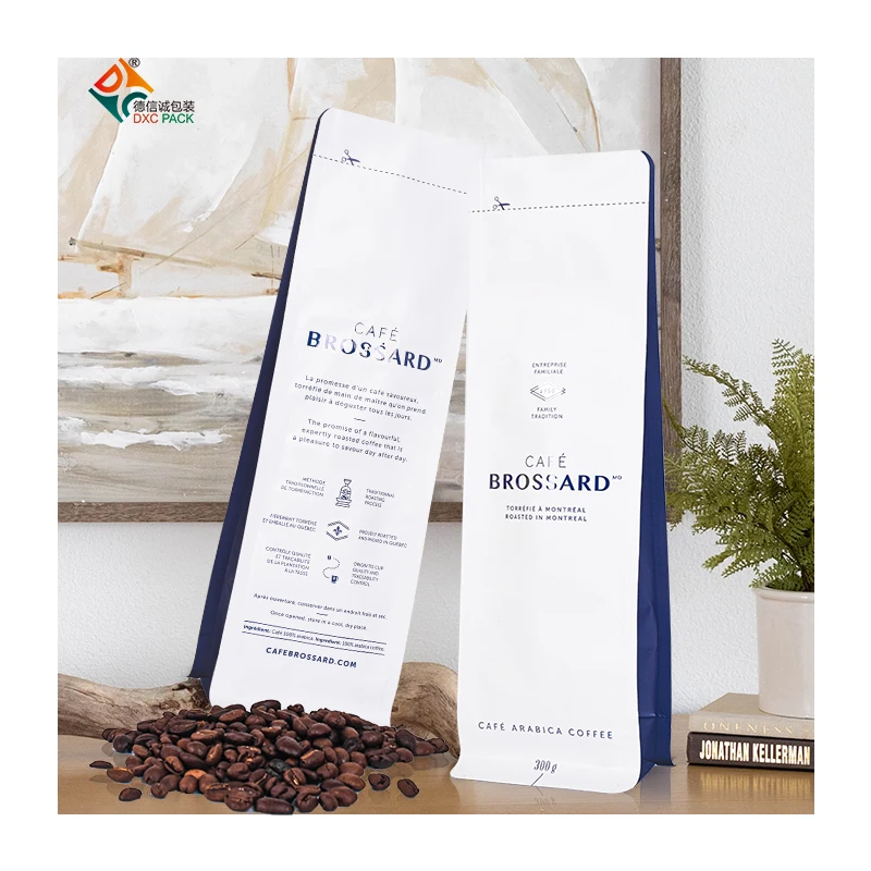 
Matt Finished Digital Printing Plastic Tin Tie Coffee Tea Bags Packaging With Valve And Zipper 
