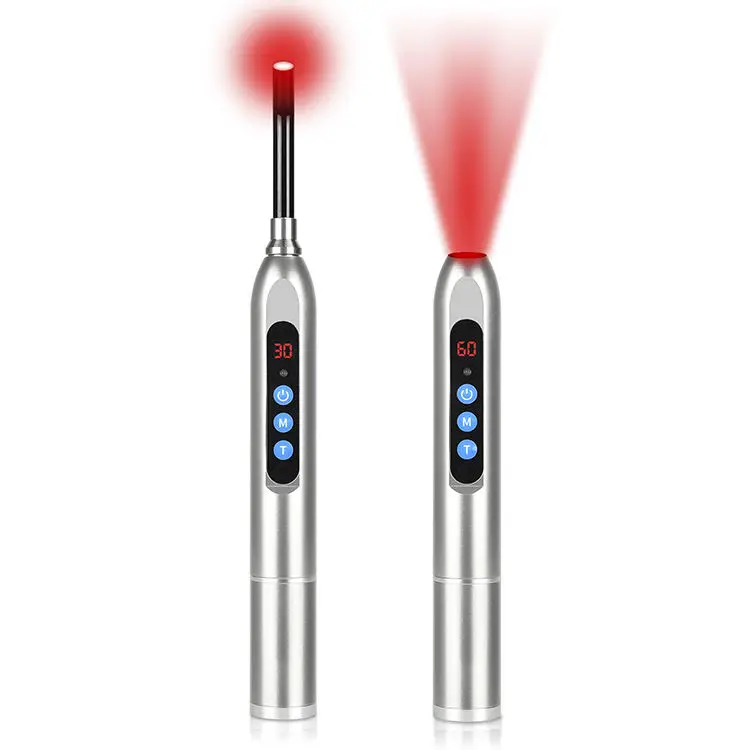 Home Use Beauty Equipment Red Light Therapy Pen Held 660nm 850nm for Mouth Blister Skin Care Wand Face Device