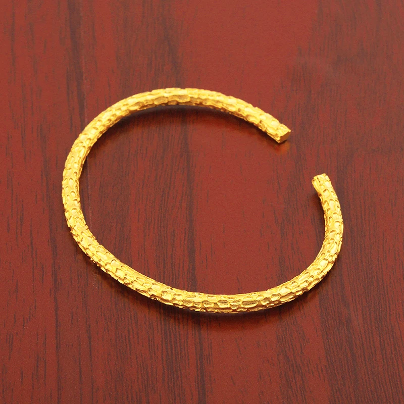 JXX JSZ-Z52 Copper Alloy Gold Plated Bamboo Bangle Bracelet + Bangle Cuff Women Bamboo