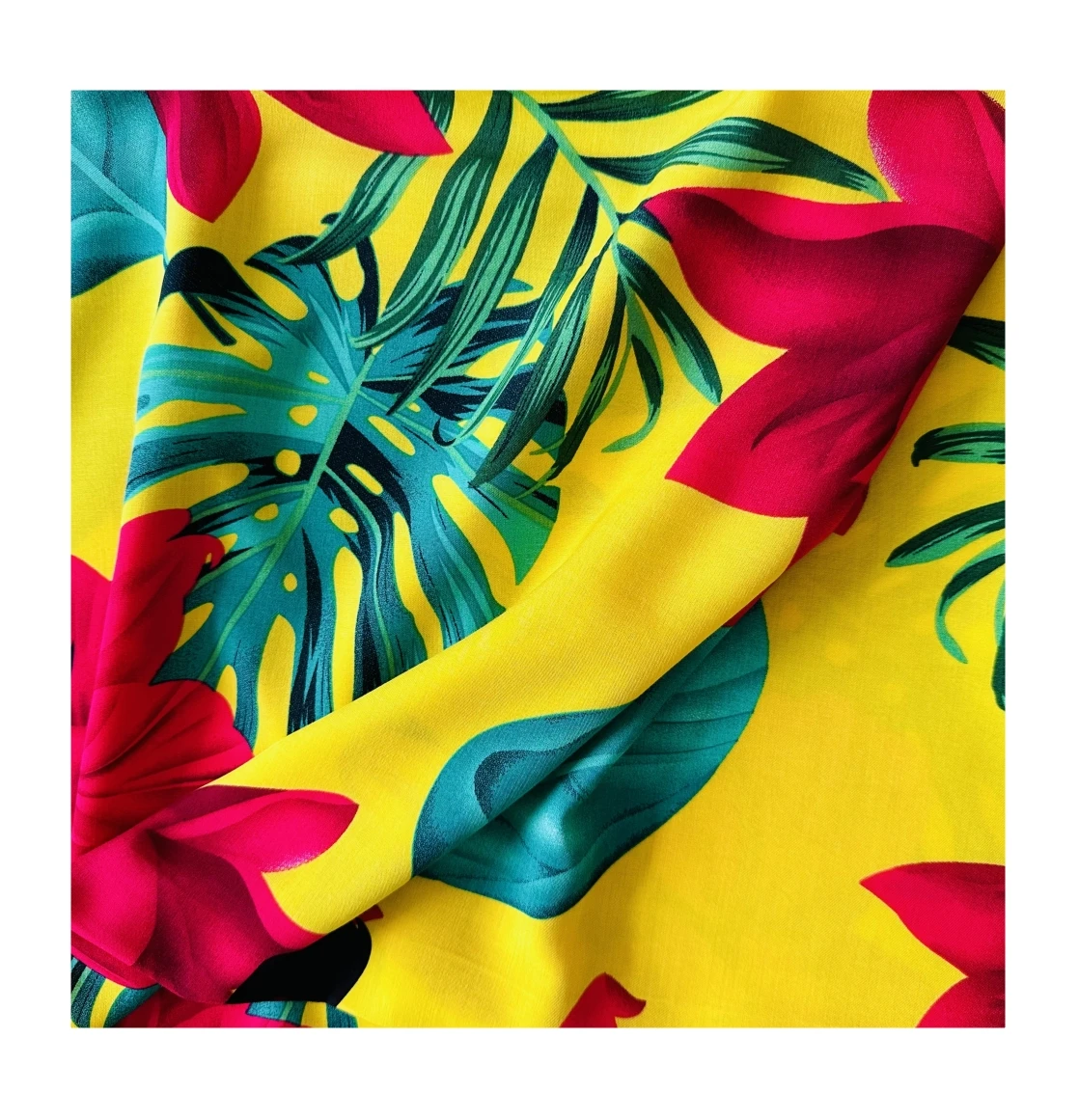 Custom Super Soft 30s 120gsm Scream Print Woven 100% Spun Rayon Viscose Challis Dress Fabric