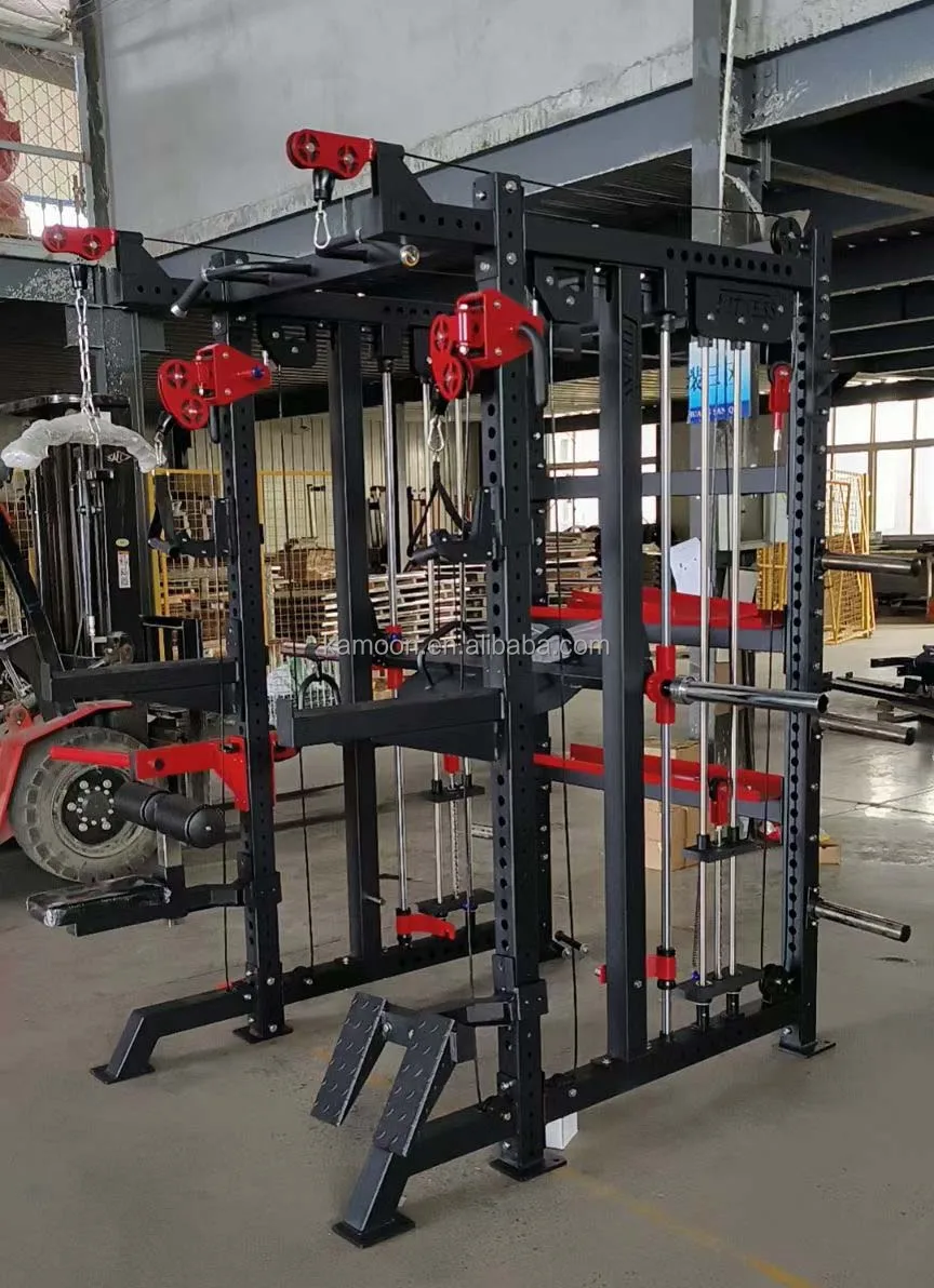 Professional Multi Functional  Gym Equipment Exercise Multiple functional Smith Machine