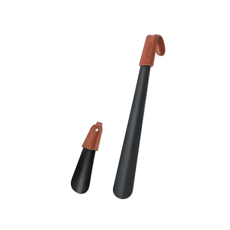 S&J Custom 2PCS Metal Mini Shoe Horn Promotional Customized Logo New Products Gift Smooth Edge Shoe Horn