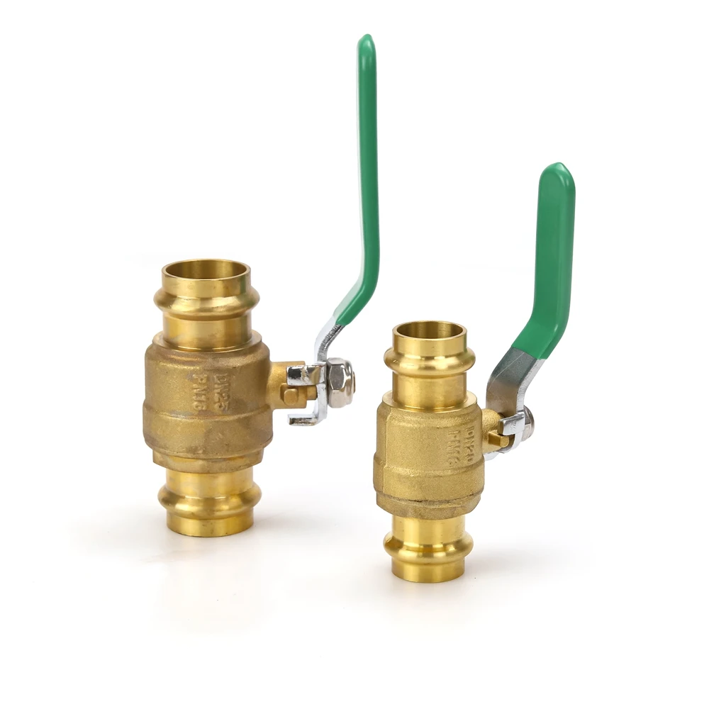 Hengshi US market C46500 1/2 inch to 4 inch high quality Press Brass ball valve
