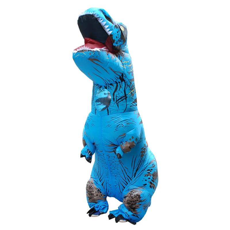 Горячая продажа надувной динозавр t rex Косплей Хэллоуин Удар вверх прогулки Рекс Динозавр талисман костюмы для взрослых детей