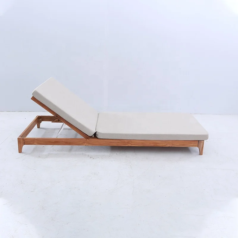 Chaise Patio Picnic Spa Sun Lounger Beach Lounge Chair Sunbed Contemporary Sun Lounger Outdoor Oversize Chaise Lounge Teak