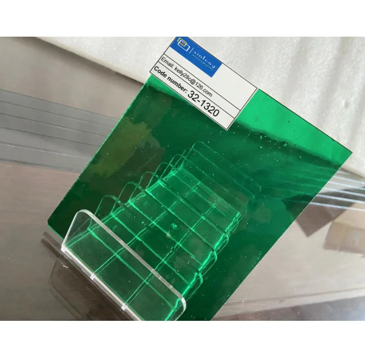 stained glass for crafts, lamps, mosaics, decorations translucent green color glass