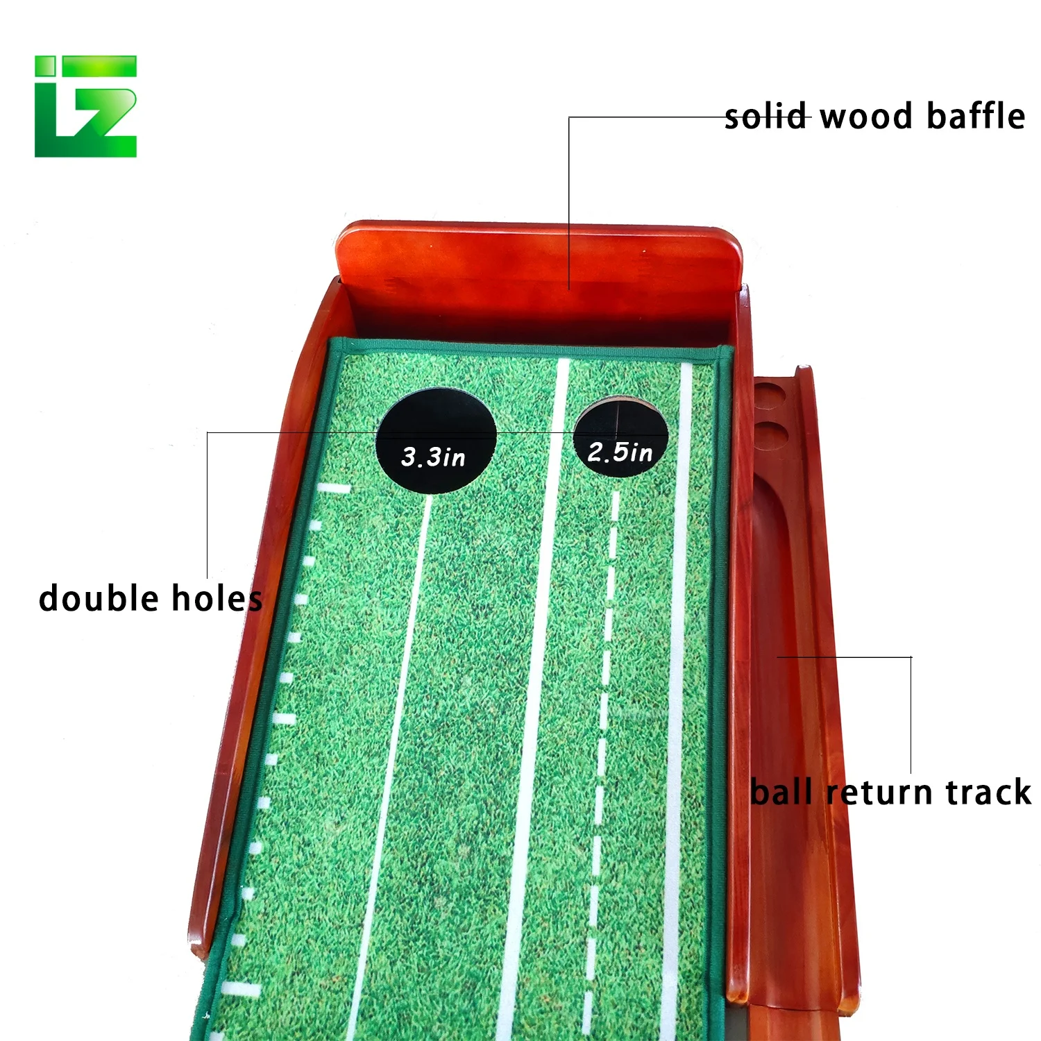 Portable Rubber Back Golf Putter Practitioner Automatic Balls Return Golf Putting Trainer With Simulator System