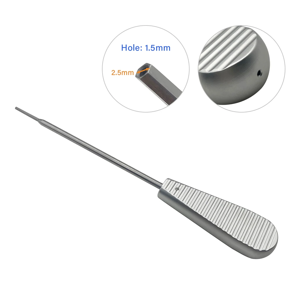 QSWTITAN Orthopedic Hexagonal Screwdriver Medical Interference Screw Driver Stainless Steel Orthopedic Instrument