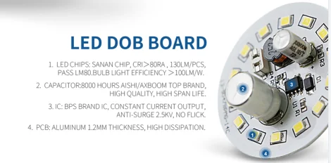 7W led dob board smd 2835 led board led light circuit led chip board