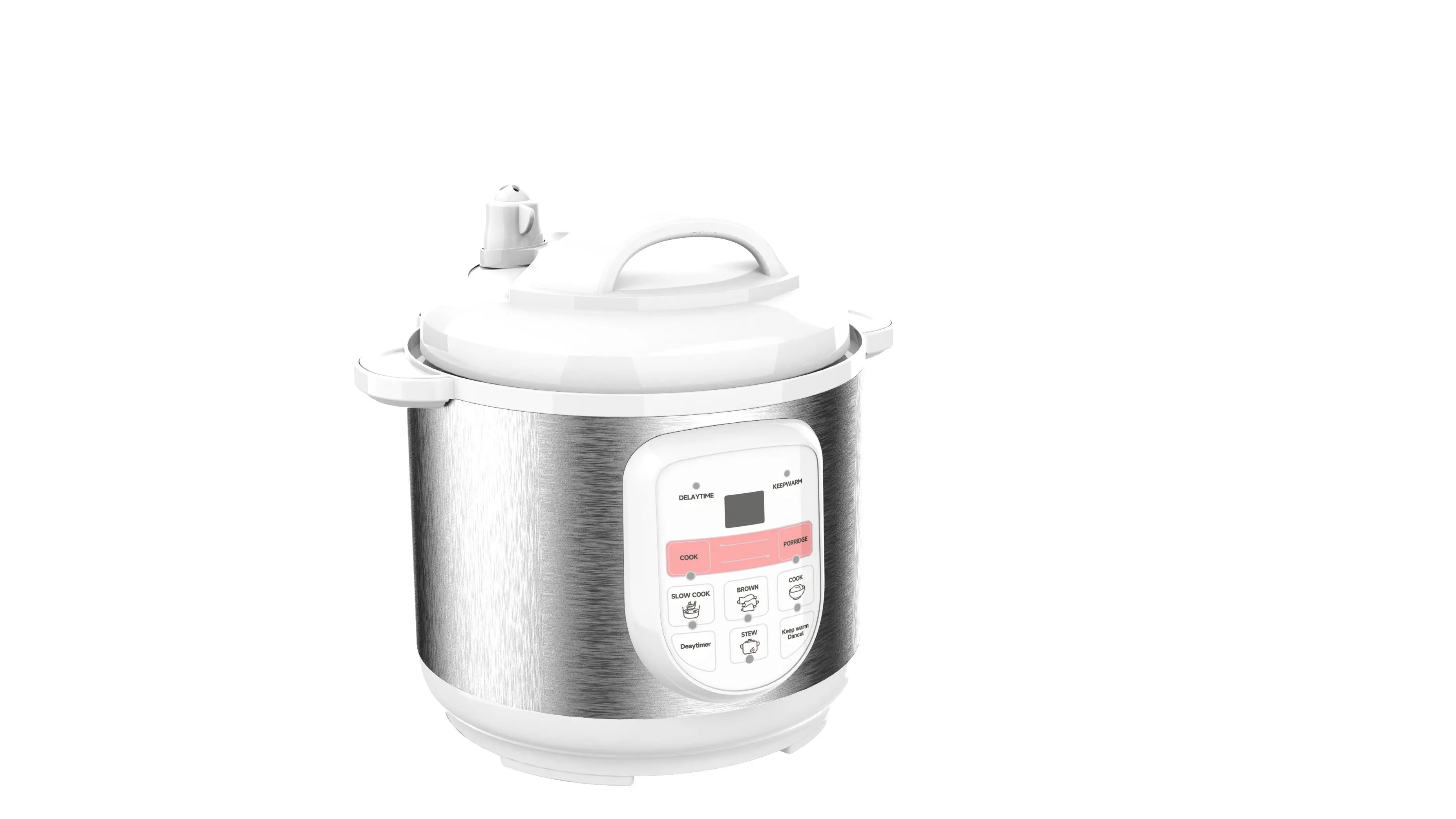 Multifunctional Pressure Cooker Electric Pressure Cooker Metal PTFE 100V 30-70ka Commercial Multi 3 in 1 White Stainless Steel