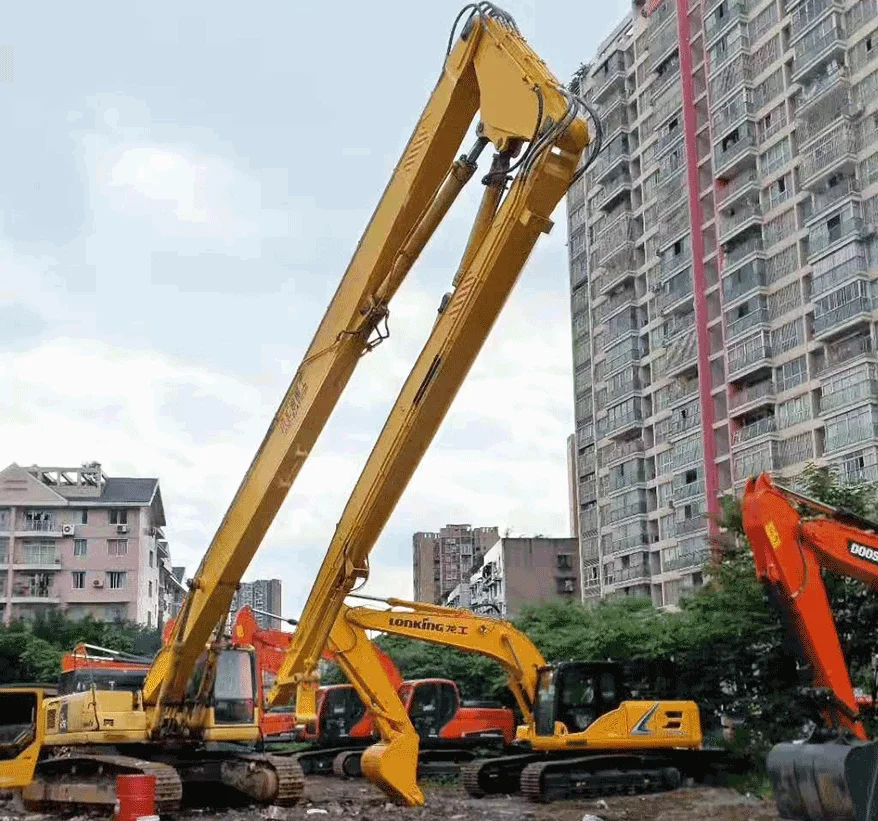 Длинный вытянутый рычаг экскаватора длиной 16-24 метра для стрелы 20-45 тонн от производителя