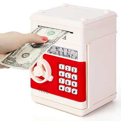 Professional banking toys money cash box electroplated ceramic coin banks with CE certificate