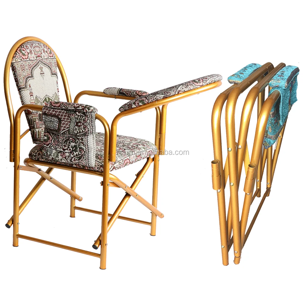 wholesale high quality metal mosque islam cheap muslim folding prayer chair