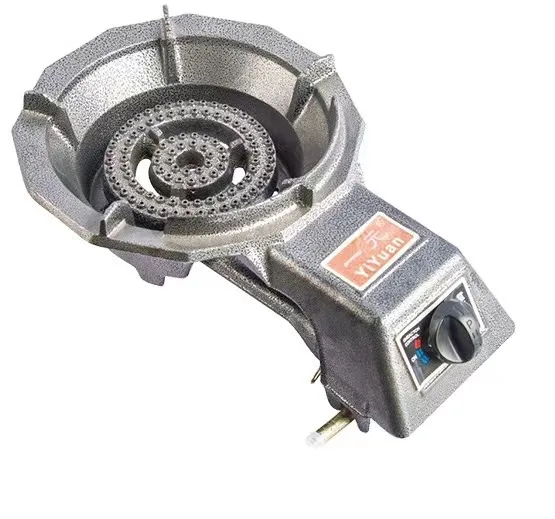 YIUAN commercial wholesale price table top cooker manufacture industrial lpg natural cast iron gas stove single burner for wok