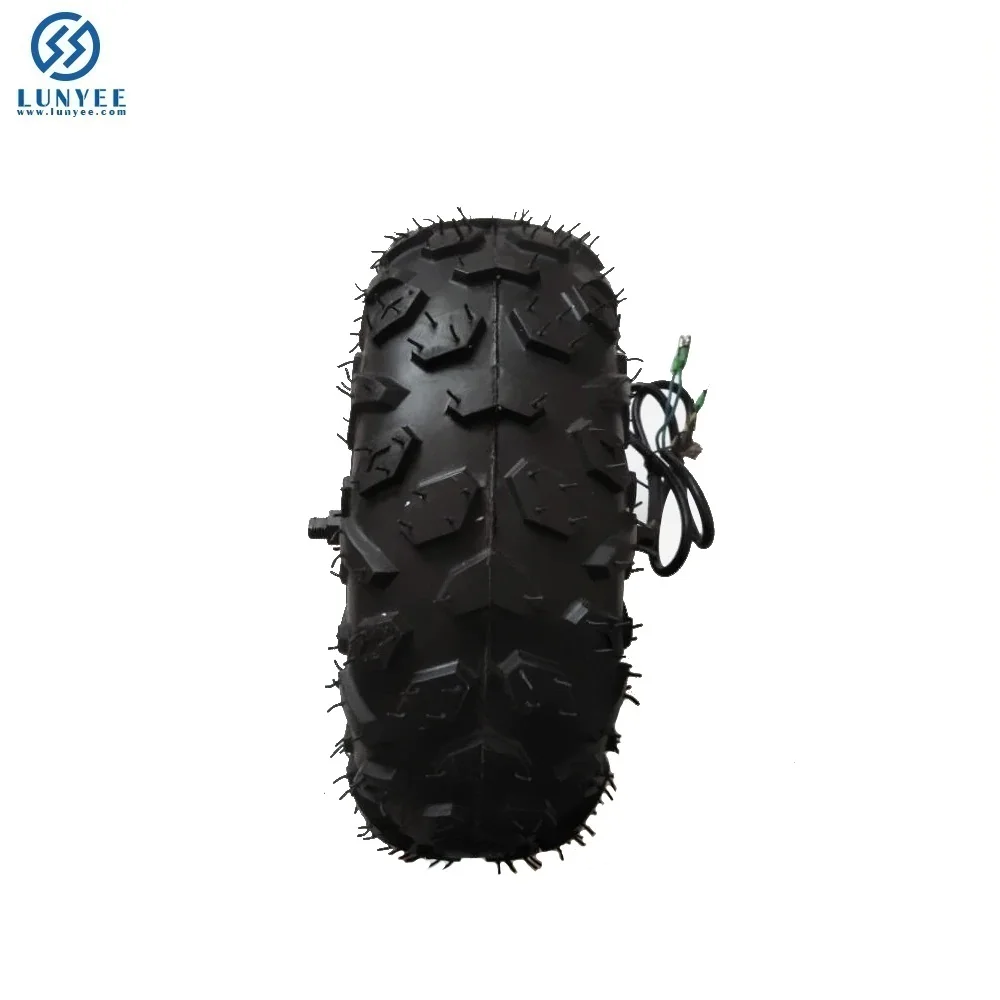 14.5 Inch 350W Brushless Geared Hub Motor 145/70-6 Off Road Tire Wheel For Electric Trolley Wheelbarrow Scooter Bike
