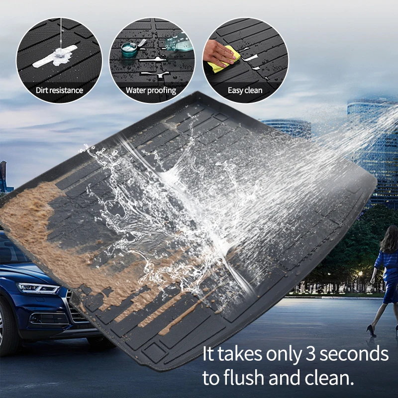 3D custom fit premium TPE car trunk mat cargo liner auto rear tray for KIA Sonet Seltos Sportage luggage boot mat