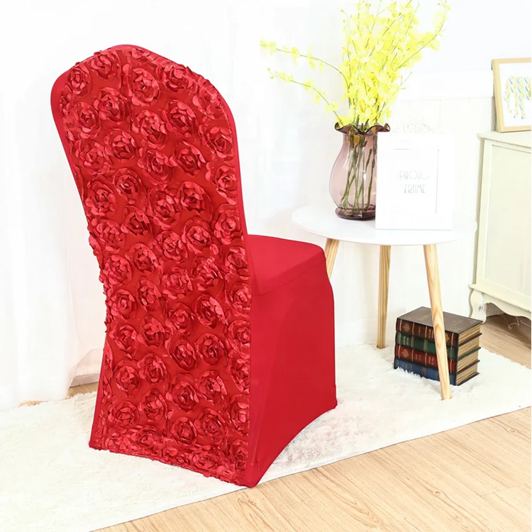 Flower Back Chair Covers for Wedding dinning table chair covers for events