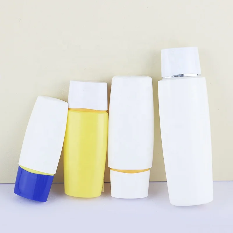 Cosmetic milk Packaging nice shape 30ml 45ml 50ml 60ml make-up base plastic empty sunscreen bottle 100 ml