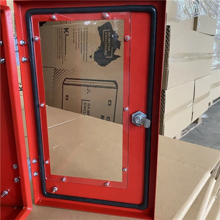 ip65 sheet electrical wall mounting metal enclosure box with window