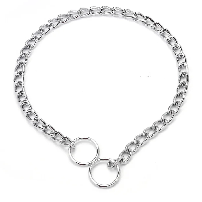 Factory Cheap Dog Iron Chain Collar Tactical Dog Metal Necklace