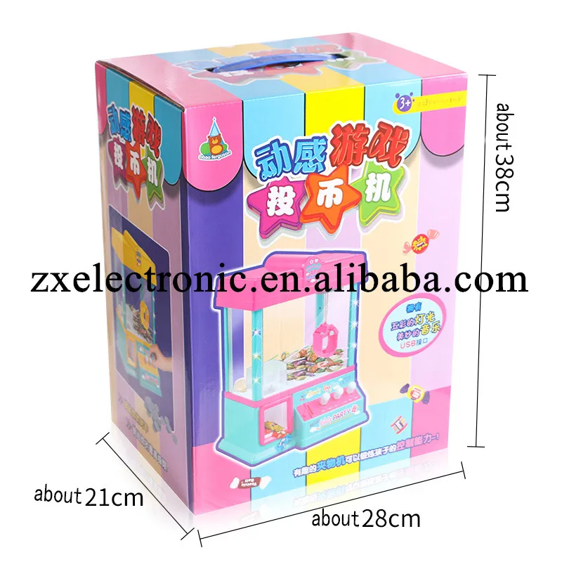 Mini Electronic Candy Grabber toy with music new style candy household grabber candy catcher arresting mini claw machine