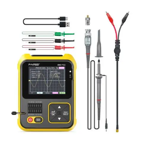 DSO-TC2 Digital Oscilloscope Transistor Tester 200kHz Bandwidth 2.5MS/s Sampling Rate Support Diode LCR Detect PWM Out
