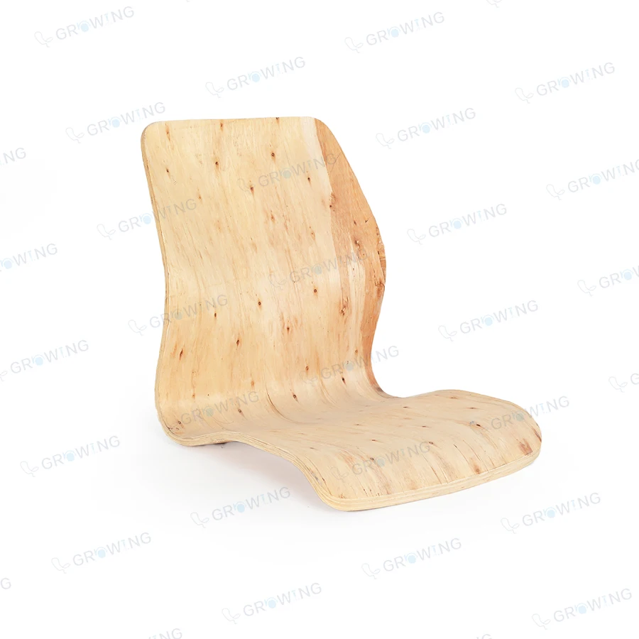 Natural Customized Chairs Bent wood Parts Curved Plywood ,Doule Layer Bending Wooden Chair Plywood 7600#