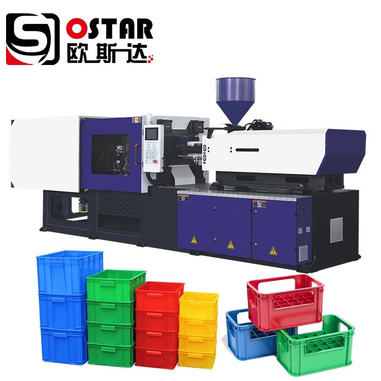 Fast speed 550t 5500kn plastic injection machine making machinery for storage box fruit vegetable crate