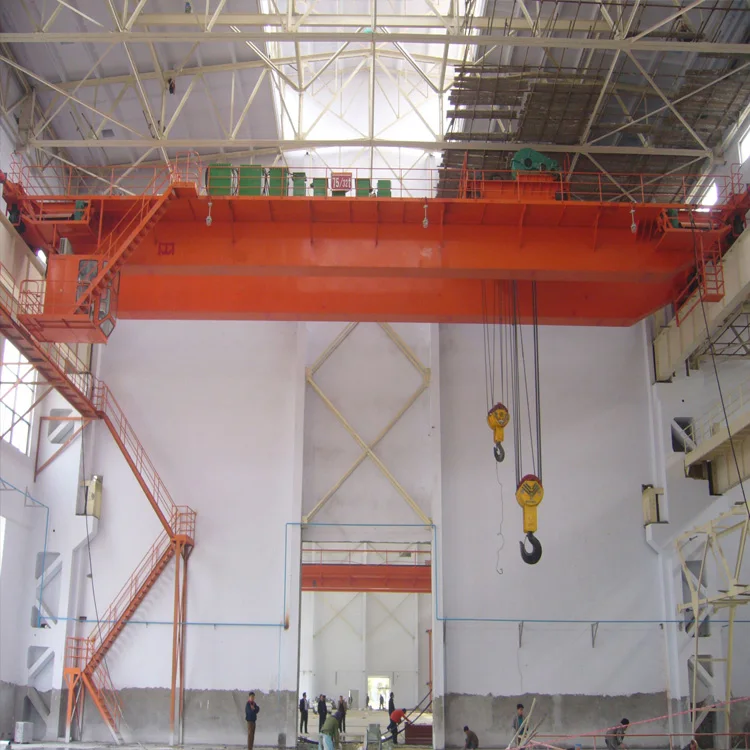 Easy Handling double beam electric bridge crane 10t with hooks