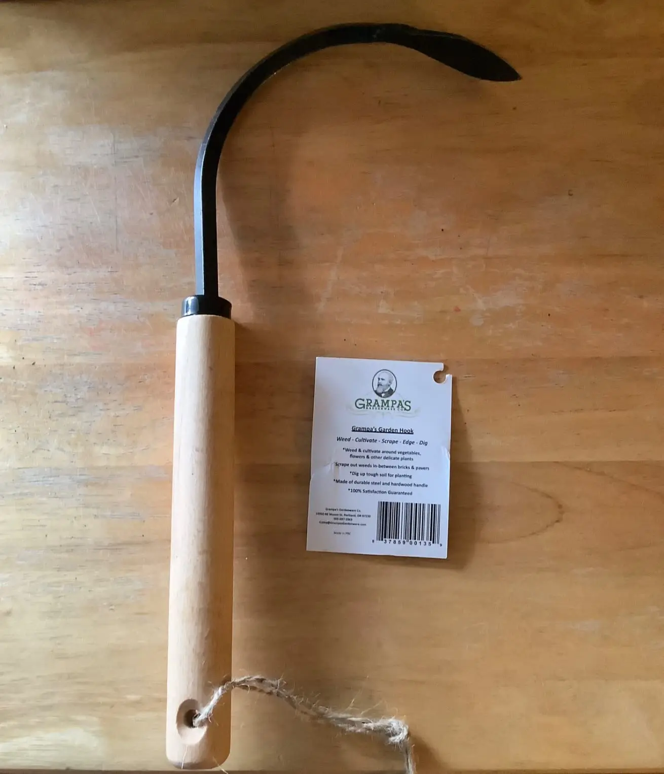 Original Weeder & Cultivator Garden Hand Tool Forged Steel Blade Garden Hook Lightweight and Durable to Use