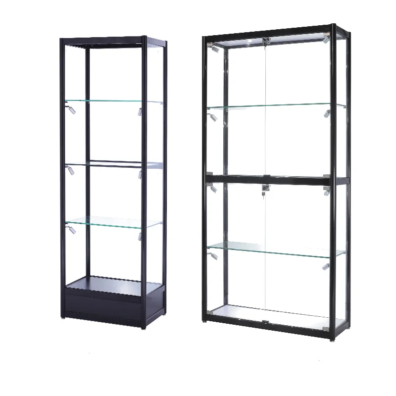 Cabinets aluminum frame glass machine tempered glass cabinet glass display food cabinet