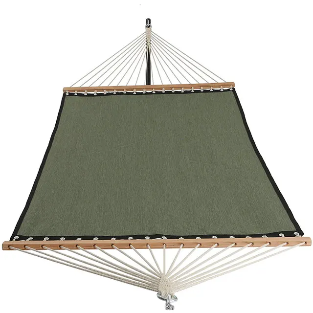  Blue printed woven folding bamboo stick camping hammock stand Square