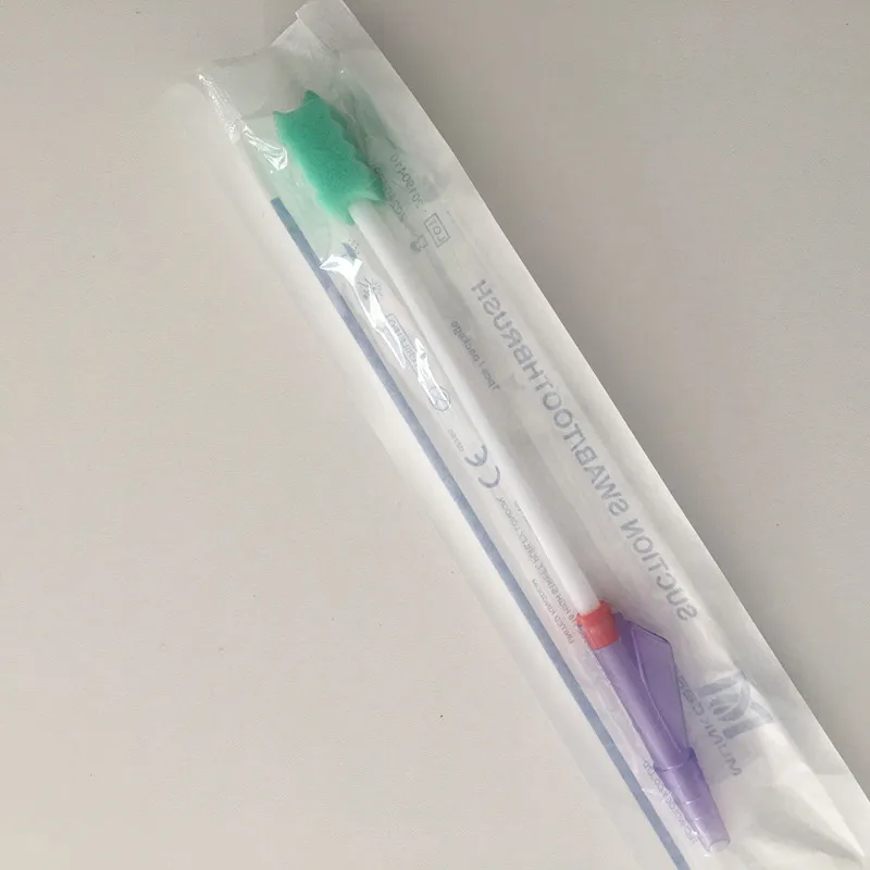 Manufacturer Wholesale Disposable Plastic Toothbrush Foam Swabs Suction