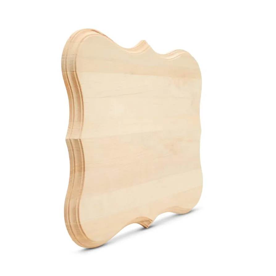 Wholesale Unfinished Solid Wood Blank Metal Trophy Shields And Awards Plaque