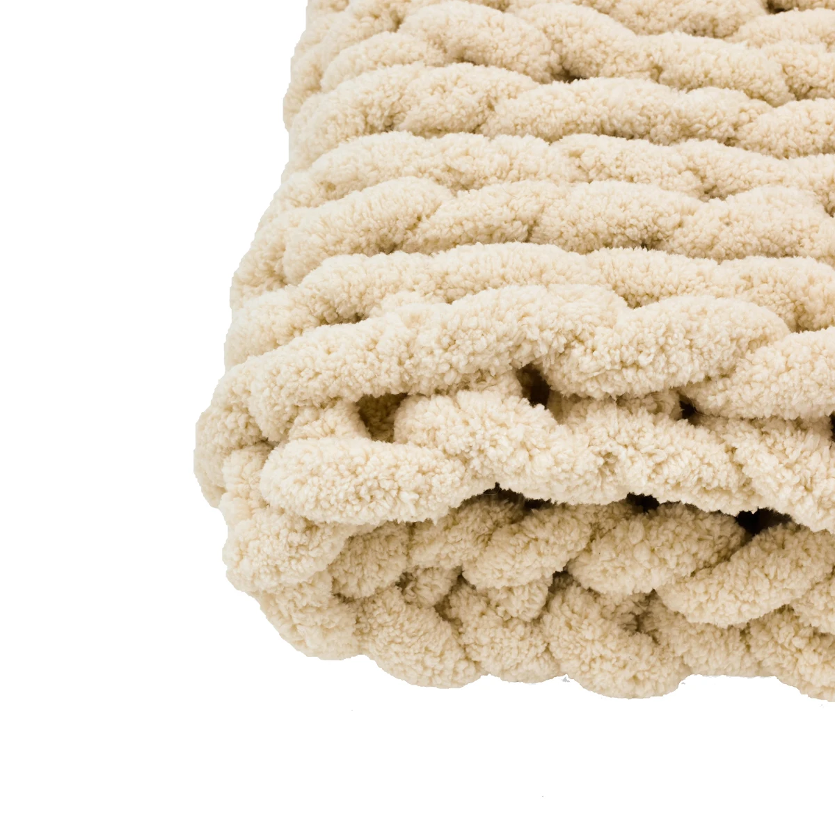 i@home boho throw knit baby blanket for home decor hand-made chenille chunky fashion