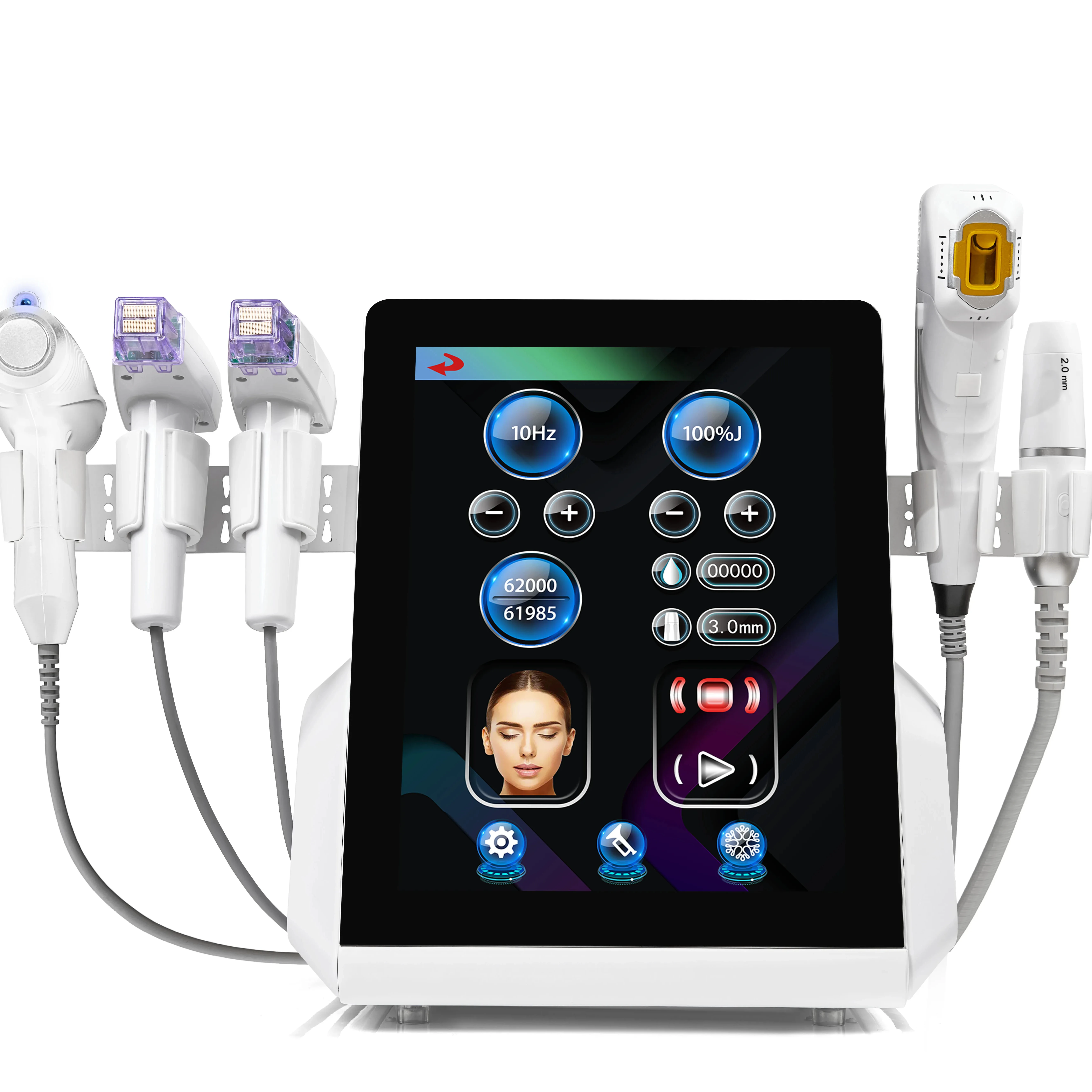 High Intensity Focused Scanning Fat Removal Machine Skin Tightening Beauty 20000 Shot 12 Lines Facial Smas Hifu 9d