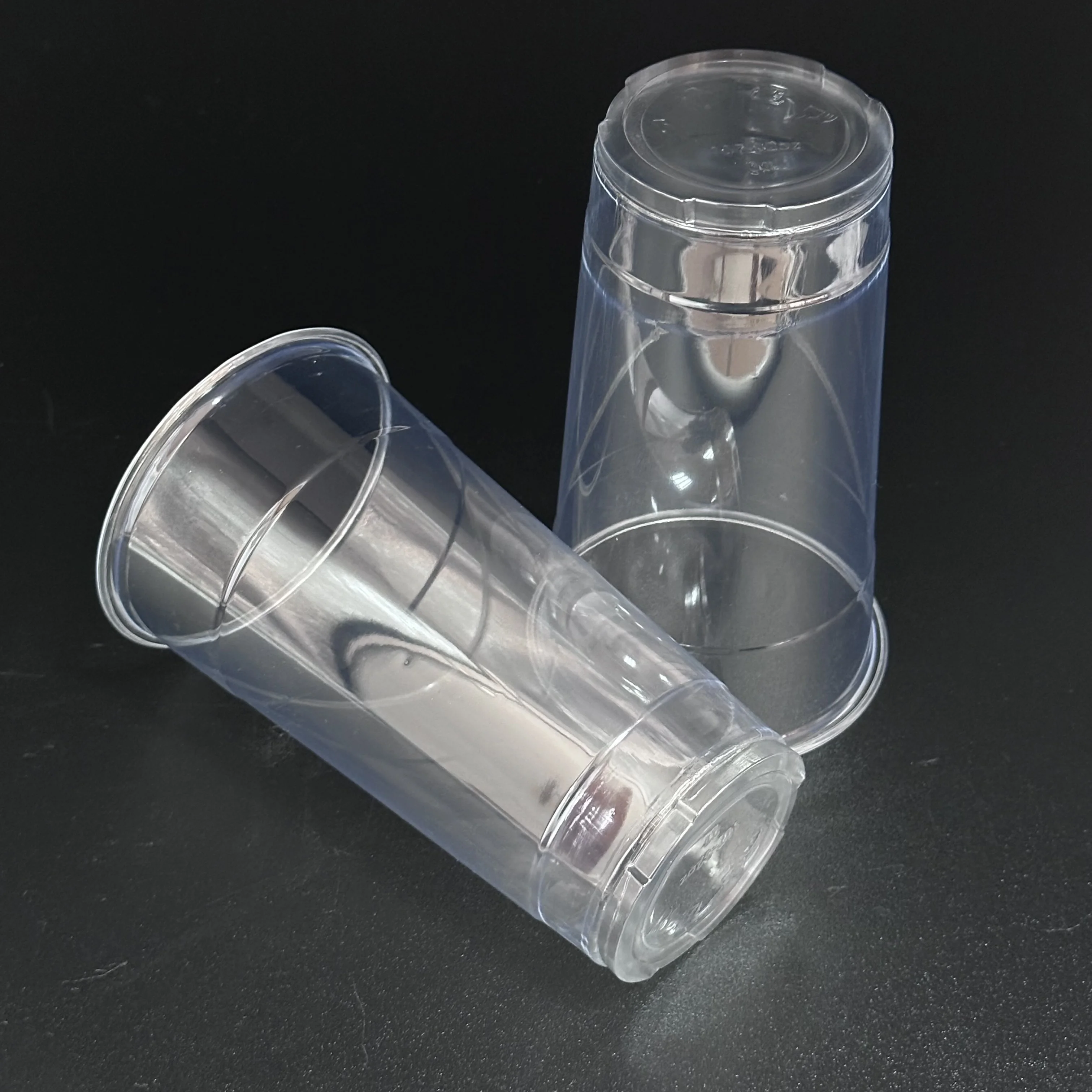 Produce PET personalized plastic cups no minimum 32OZ disposable plastic cups