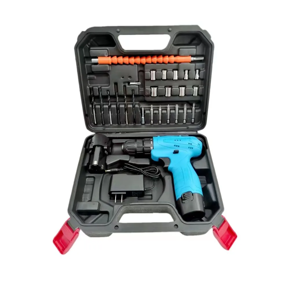 Good Quality Cordless Electric Screwdriver 12V battery socket drill wrench set