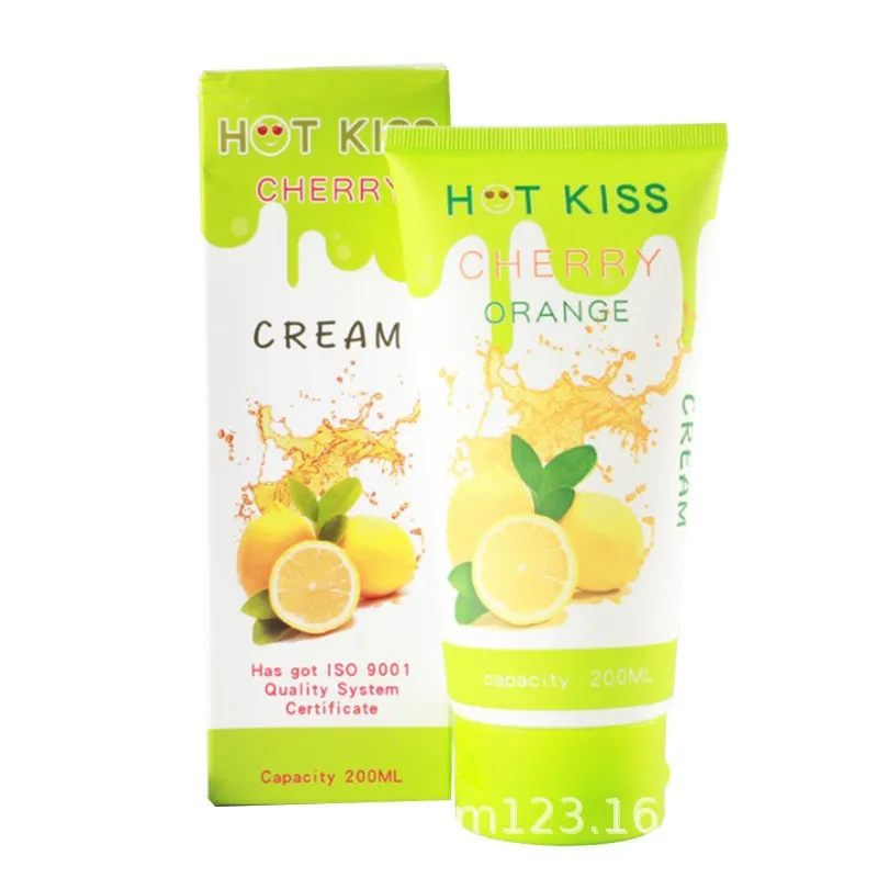 HOT KISS Lubricant Cream Strawberry Cream Sex Lube Body Massage Oil Lubricant for Anal Sex Grease Oral Vaginal Love Gel Women