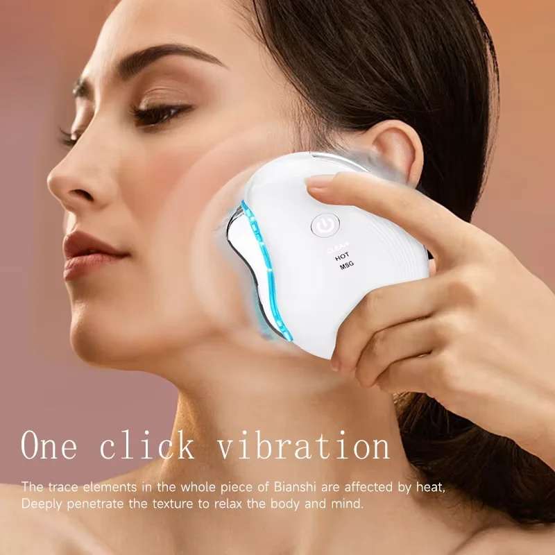 Home Use Electric Facial Lifting Gua Sha Massage Tools Face Guasha Massage Machine Ems Face Sculpting Tool Beauty Equipment